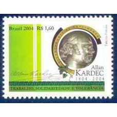 SB2597M-SELO BICENTENÁRIO DE NASCIMENTO DE ALLAN KARDEC - 2004 - MINT