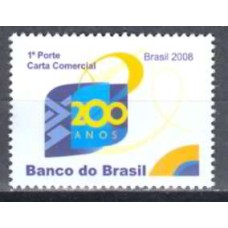 SB2725M-SELO 200 ANOS DO BANCO DO BRASIL - 2008 - MINT