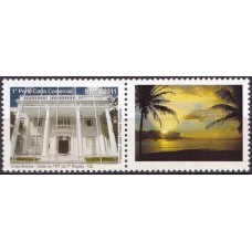 SB3098M.04-SELO PERSONALIZADO 70 ANOS DA JUSTIÇA DO TRABALHO NO CEARÁ, PAISAGEM - 2011 - MINT