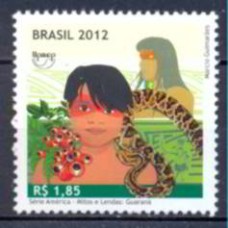 SB3225M-SELO UPAEP - MITOS E LENDAS, GUARANÁ - 2012 - MINT