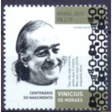 SB3309M-SELO CENTENÁRIO DO NASCIMENTO DE VINÍCIUS DE MORAES - 2013 - MINT