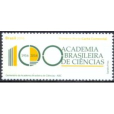 SB3589M-SELO CENTENÁRIO DA ACADEMIA BRASILEIRA DE CIÊNCIAS - 16 - MINT