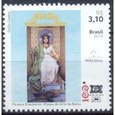 SB3795M-SELO MERCOSUL/MUSEUS NACIONAIS 1: 100 ANOS DO MUSEU DE ARTE DA BAHIA - 18 - MINT