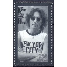 SB3982M-SELO JOHN LENNON EM NOVA YORK POR BOB GRUEN - 2021 - MINT