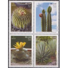 SB4070MQ-QUADRA MERCOSUL - FAUNA E FLORA - SUCULENTAS - 2022 - MINT