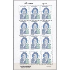 SB4107MF-FOLHA 12 SELOS HOMENAGEM A LYGIA FAGUNDES TELLES - 2023 - MINT