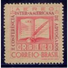 SBA051M-SELO AÉREO 2ª CONFERÊNCIA INTERAMERICANA DE ADVOGADOS - 1943 - MINT