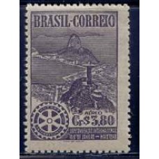 SBA064M-SELO AÉREO 39ª CONVENÇÃO INTERNACIONAL DO ROTARY CLUB, CR$ 3,80 - 1948 - MINT