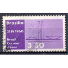 SBA093U-SELO AÉREO INAUGURAÇÃO DE BRASÍLIA, TRÊS PODERES - 1960 - U