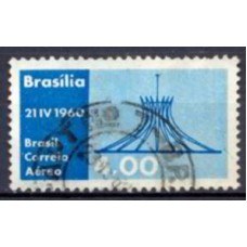 SBA094U-SELO AÉREO INAUGURAÇÃO DE BRASÍLIA, CATEDRAL - 1960 - U