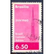 SBA095U-SELO AÉREO INAUGURAÇÃO DE BRASÍLIA, TORRE DE TV - 1960 - U