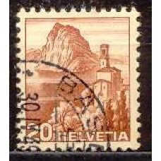 SUI0463U-SELO GRAVURAS, 20C - SUÍÇA - 1948 - U