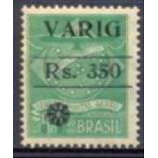 VA0007N-SELO VARIG EMISSÃO PROVISÓRIA SOBRECARGA PRETA, RS. 350/1300 RÉIS - 1930 - N