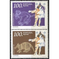 AÇO0436MSA-SE-TENANT SÉRIE EUROPA - DESCOBERTAS (DO BLOCO), 3ª POSIÇÃO - AÇORES - 1994 - MINT