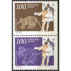 AÇO0437MSA-SE-TENANT SÉRIE EUROPA - DESCOBERTAS (DO BLOCO), 4ª POSIÇÃO - AÇORES - 1994 - MINT