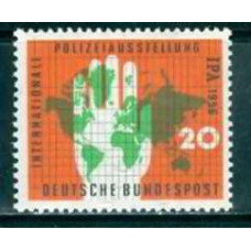 ALF0116M-SELO EXPOSIÇÃO INTERNACIONAL DA POLÍCIA - ALEMANHA FEDERAL - 1956 - MINT