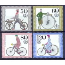 ALF1074M-SÉRIE PRÓ JUVENTUDE - HISTÓRIA DA BICICLETA - ALEMANHA FEDERAL - 1985 - MINT