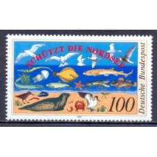 ALF1286M-SELO PROTEÇÃO AO MEIO AMBIENTE DO MAR DO NORTE - ALEMANHA FEDERAL - 1990 - MINT