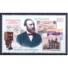 ALF1744M-SELO CENTENÁRIO DA MORTE DE HEINRICH VON STEPHAN - ALEMANHA - 1997 - MINT