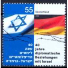 ALF2323M-SELO 40 ANOS DAS RELAÇÕES DIPLOMÁTICAS COM ISRAEL - ALEMANHA - 2005 - MINT