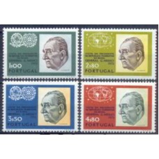 POR1182M-SÉRIE VISITA DO PRESIDENTE MÉDICI DO BRASIL - PORTUGAL - 1973 - MINT