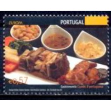 POR2887M-SELO SÉRIE EUROPA - GASTRONOMIA - PORTUGAL - 2005 - MINT