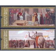 POR3947M-SÉRIE 500º ANIVERSÁRIO DA EMBAIXADA DE DOM MANUEL I AO PAPA LEÃO X - PORTUGAL - 2014 - MINT