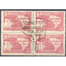 QC0254.01-QUADRA 6º RECENSEAMENTO GERAL DO BRASIL, 60C - 1950 - CBC RIO DE JANEIRO