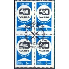 QC0567.03-QUADRA 40º ANIVERSÁRIO DA VARIG - 1967 - CBC GUANABARA