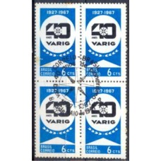 QC0567.04-QUADRA 40º ANIVERSÁRIO DA VARIG - 1967 - CBC SÃO PAULO