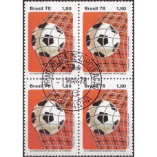 QC1031.06-QUADRA XI CAMPEONATO MUNDIAL DE FUTEBOL - ARGENTINA, BOLA NA REDE - 1978 - CPD CAMPANHA