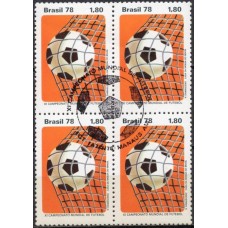 QC1031.08-QUADRA XI CAMPEONATO MUNDIAL DE FUTEBOL - ARGENTINA, BOLA NA REDE - 1978 - CBC MANAUS