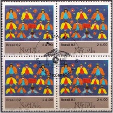 QC1291.03-QUADRA NATAL - DESENHOS INFANTIS, CORO DOS ANJOS - 1982 - CBC BRASÍLIA