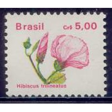 RE0678M-SELO FLORA BRASILEIRA PADRÃO CRUZEIRO, 5,00 - 1990 - MINT