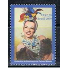 SB2906M-SELO RELAÇÕES DIPLOMÁTICAS PORTUGAL - CENTENÁRIO DE CARMEN MIRANDA - 2009 - MINT