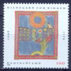 ALF1813M-SELO 900º ANIVERSÁRIO DO NASCIMENTO DE SANTA HILDEGARDA DE BINGEN - ALEMANHA - 1998 - MINT